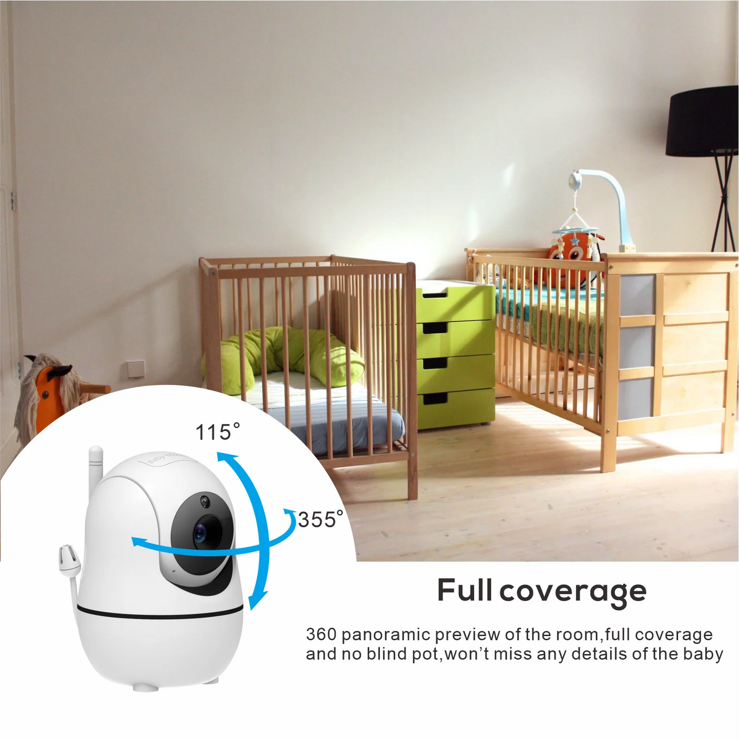 Baby monitor with wide range!