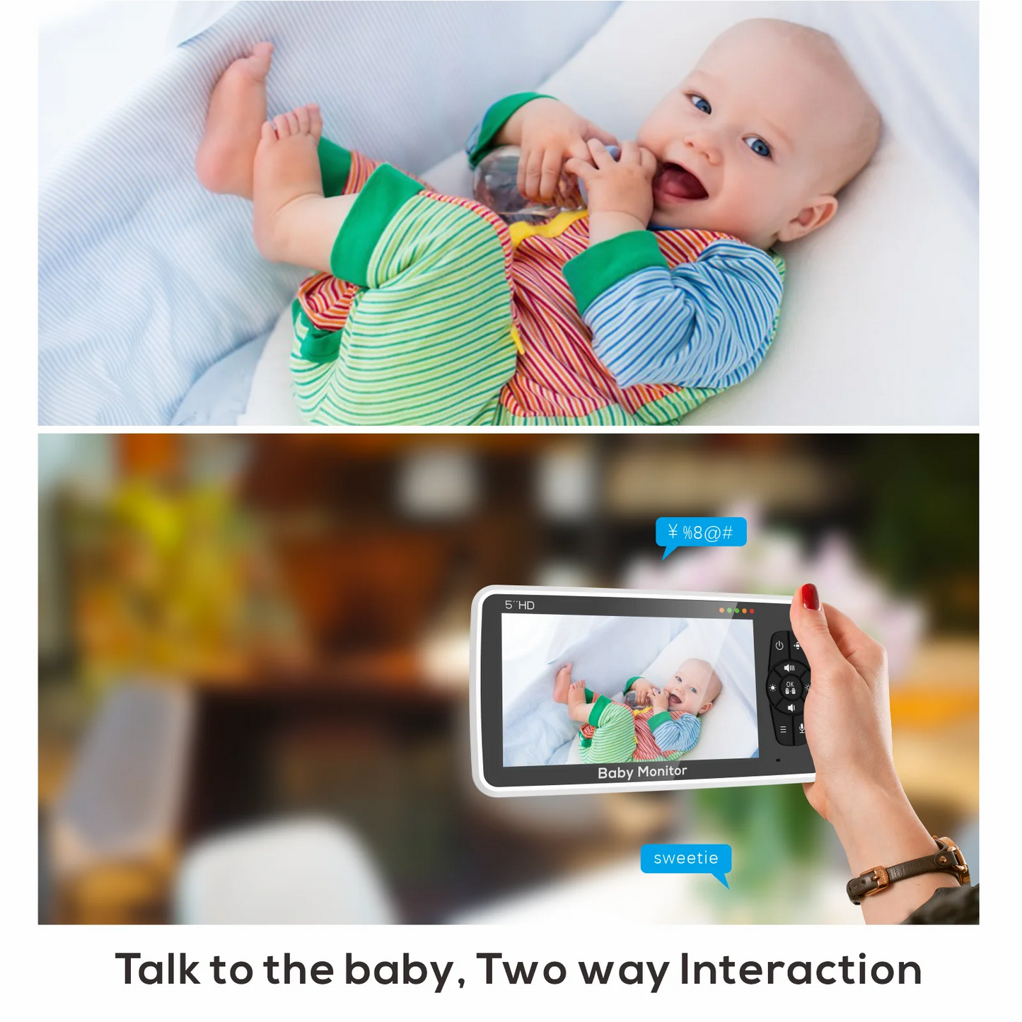 Baby monitor with wide range!