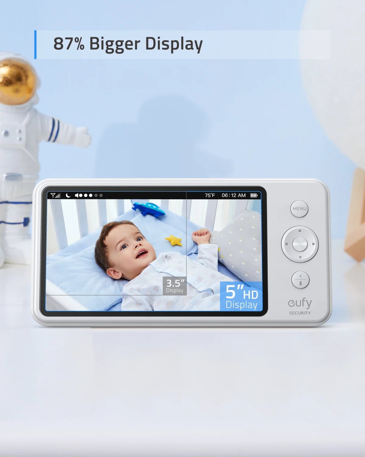 Baby monitor with plug
